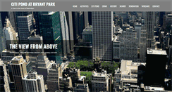Desktop Screenshot of citipondatbryantpark.com